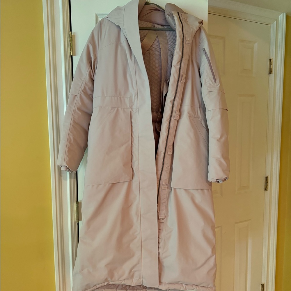 NEVER WORN LULULEMON Winter Warrior Long Parka - Porcelain Pink